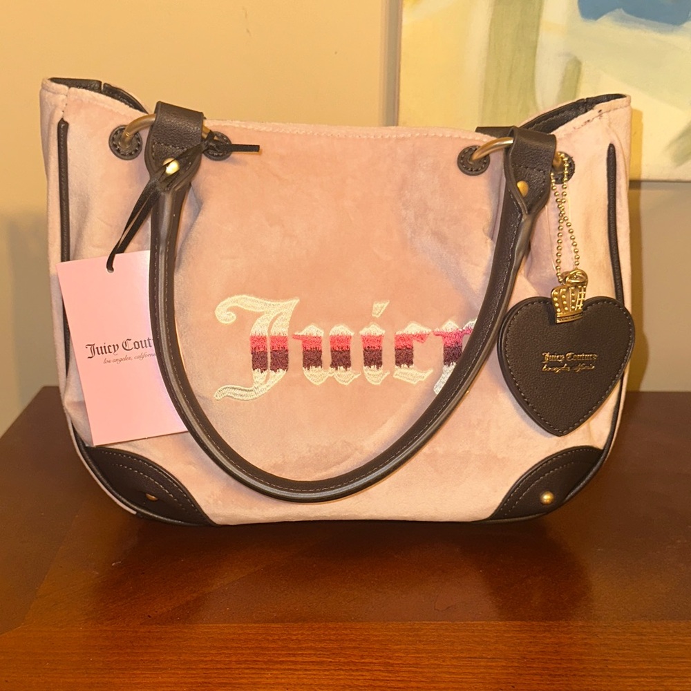Juicy Couture Pink and Black Shoulder Bag 👑